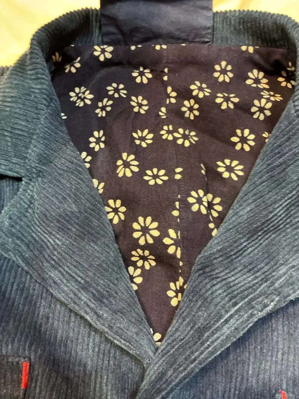 Badbowl Studio Authentic Handcrafted Indigo Corduroy Chore Jacket
